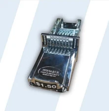 Monarch Vertical 8 Coin Chutes (1.75) Chrome Model: V8L01(1.75)