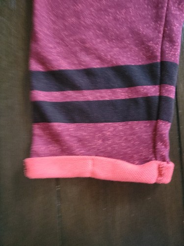 Hurley Nike Dri Fit Girls Pants With Drawstring Maroon & Orange Size 4/5 - Picture 3 of 11