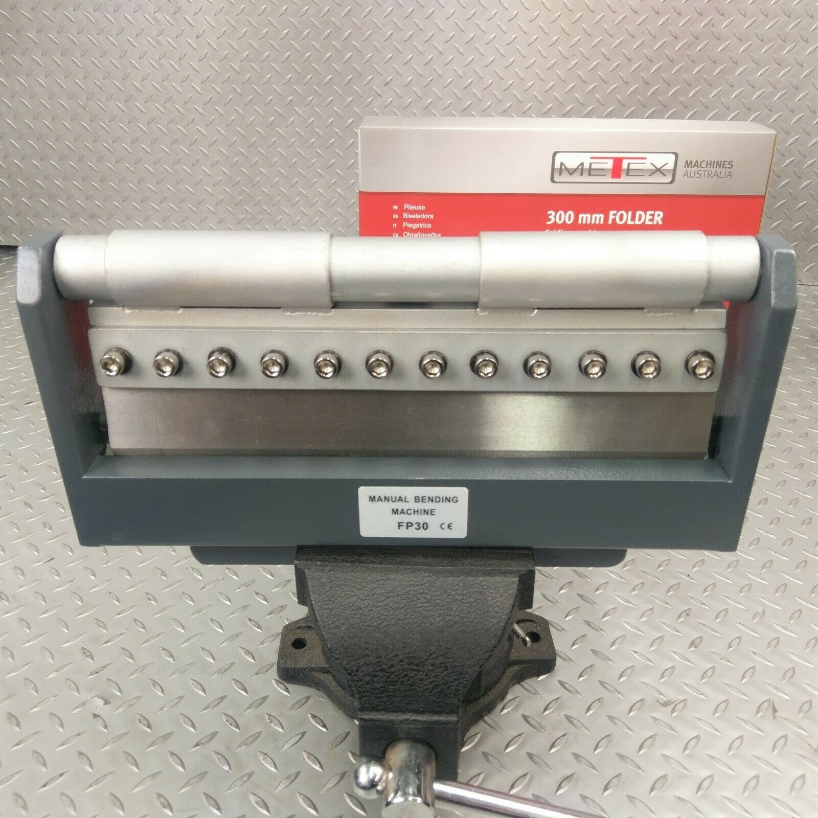 Sheet Metal Folder METEX 300mmVice Held Sheetmetal Bender Press Pan