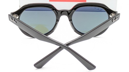 Ray-Ban Gina RB4399 901 Rectangle Black Polarized Green Unisex Sunglasses 53mm - 第 6/8 張圖片