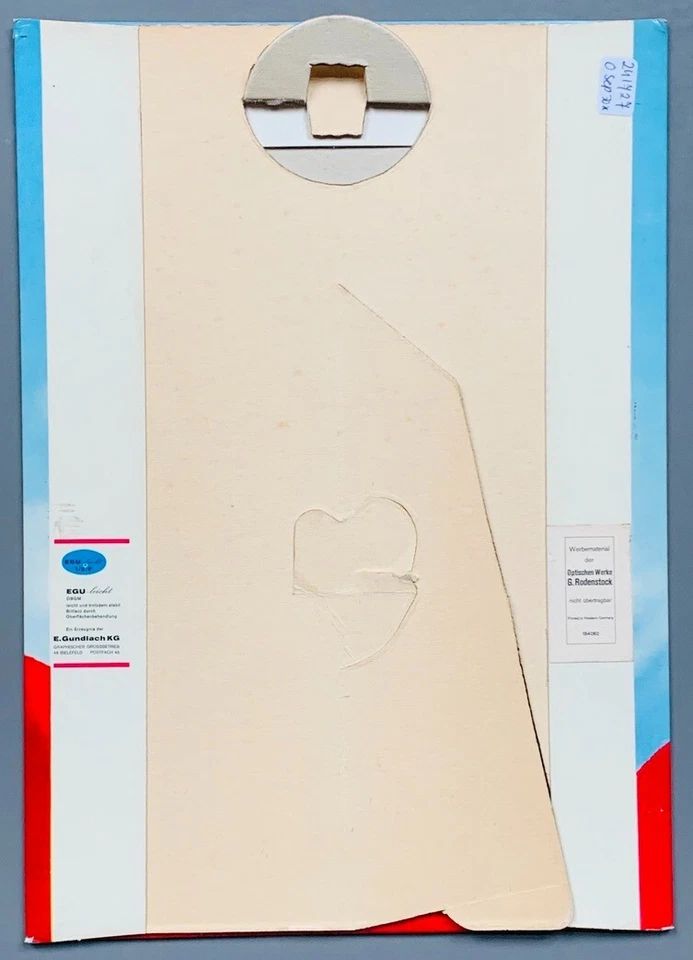 C1970 TONI SAILER GAFAS DE SOL RODENSTOCK de colección Anteojos SOPORTE DE EXHIBICIÓN Póster Foto 2 de 4