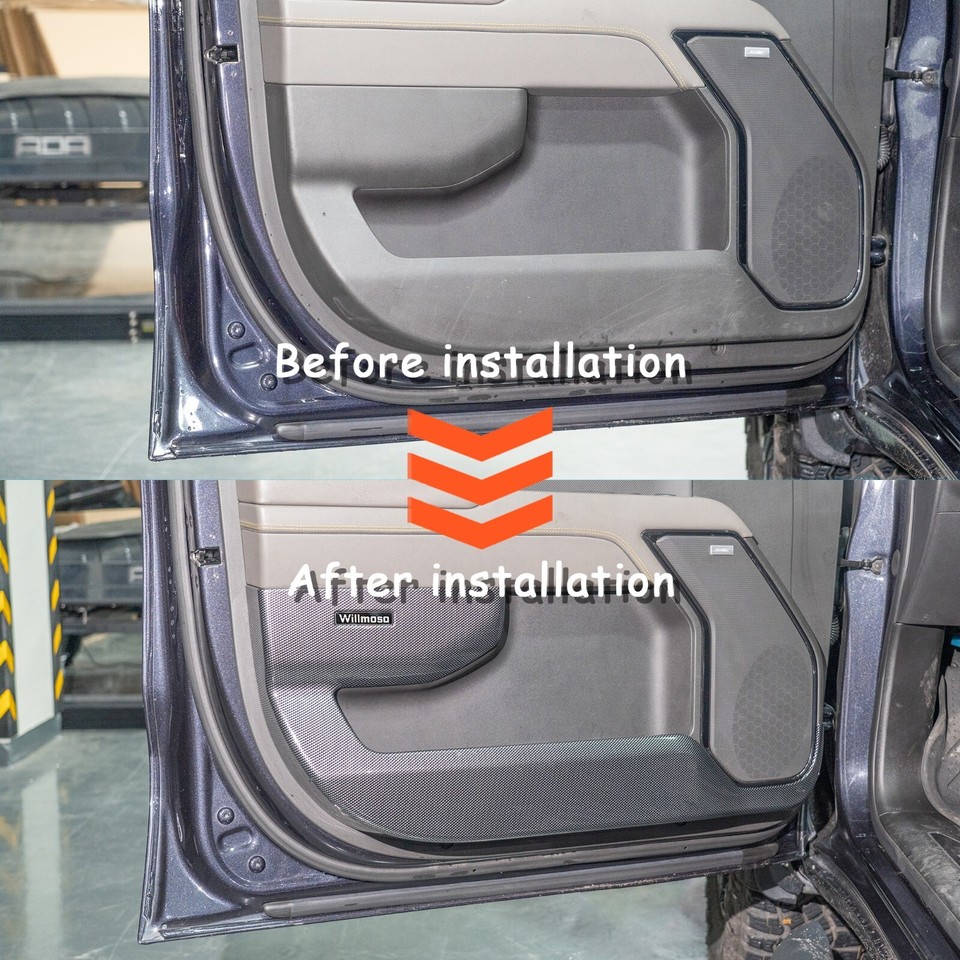 4Pcs Door AntiKick Panel Cover Trim Accessories For 1924 Chevy