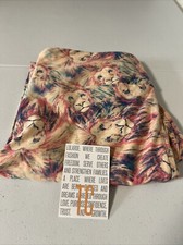 TC Tall And Curvy Lularoe Leggings Multicolor Lions Lion Heads Animal NWOT New