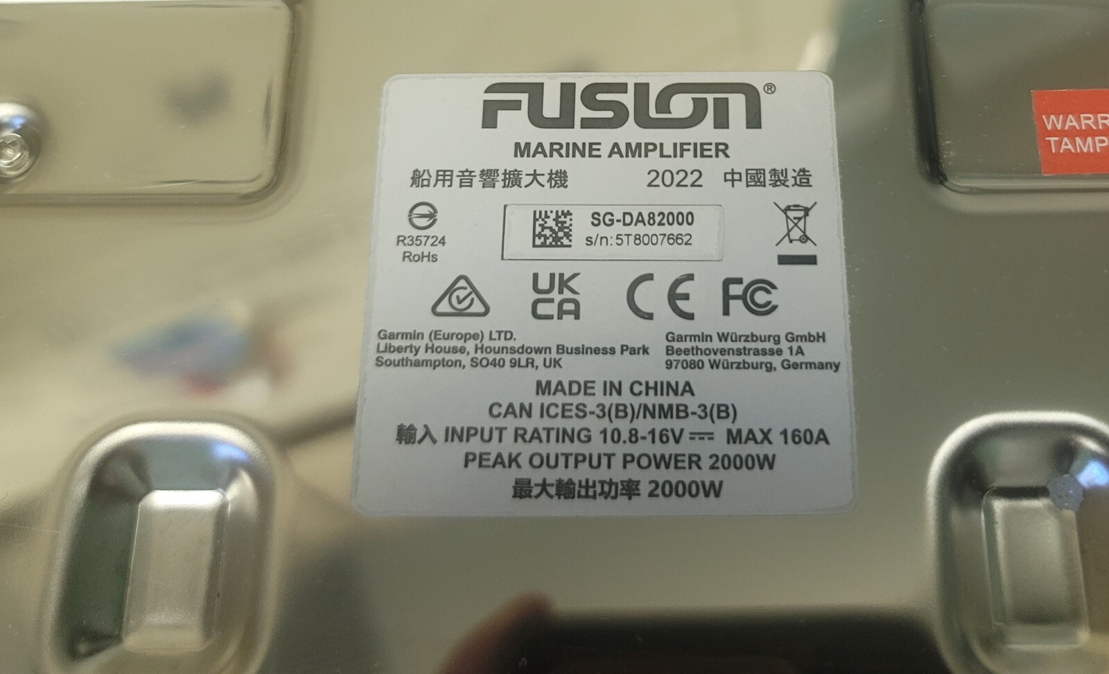 Fusion Marine 8 Channel Amplifier eBay