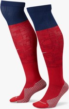 NWT Nike Soccer Strike Knee-High Socks England Away Red Blue DJ5029-600 Football