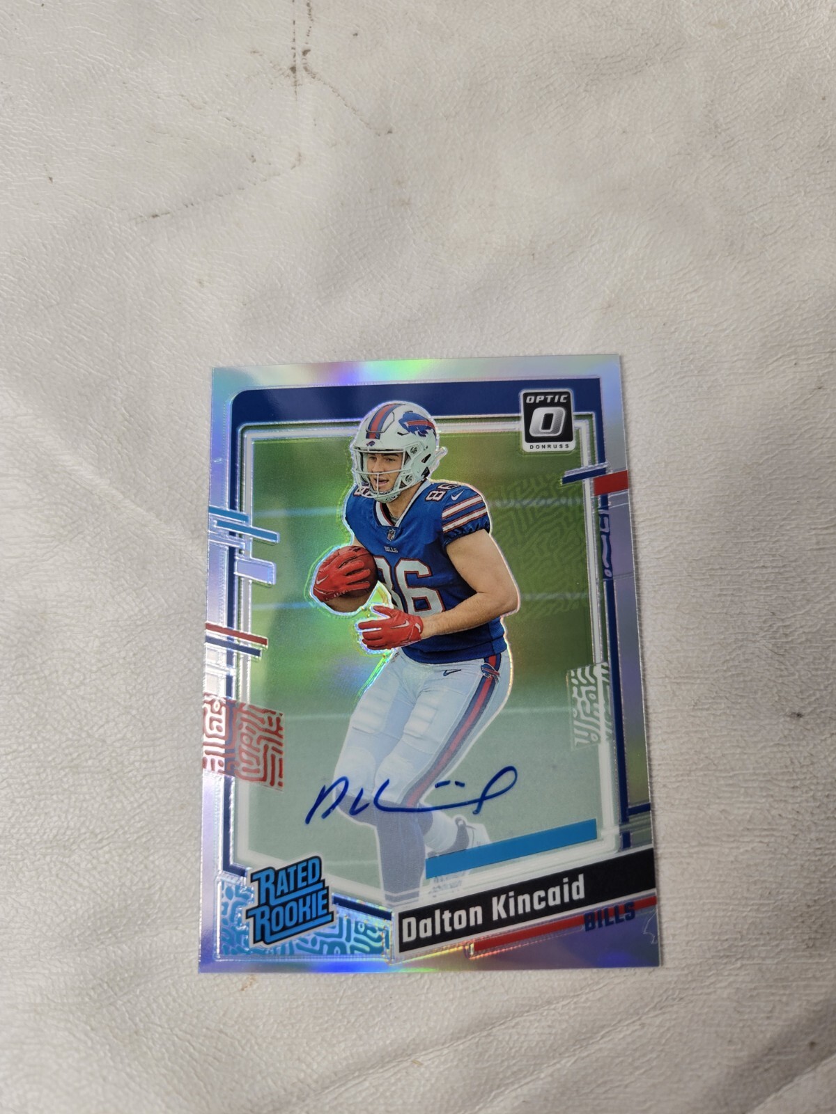 Dalton KINCAID 2023 Panini Donruss Optic Rated Rookie Silver Auto On-card /150