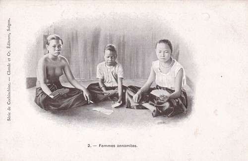 Annamese Women Nude Naked vietnamese ladies playing card Vietnam