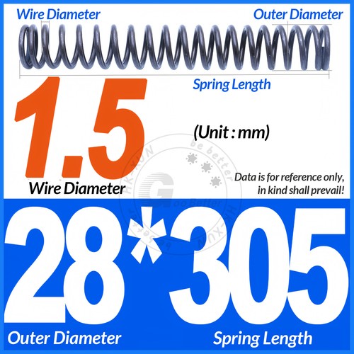 Molla a compressione lunghezza 305 mm molle a pressione OD 3-60 mm filo diametro 0,3 mm-6,0 mm - Foto 83 di 196