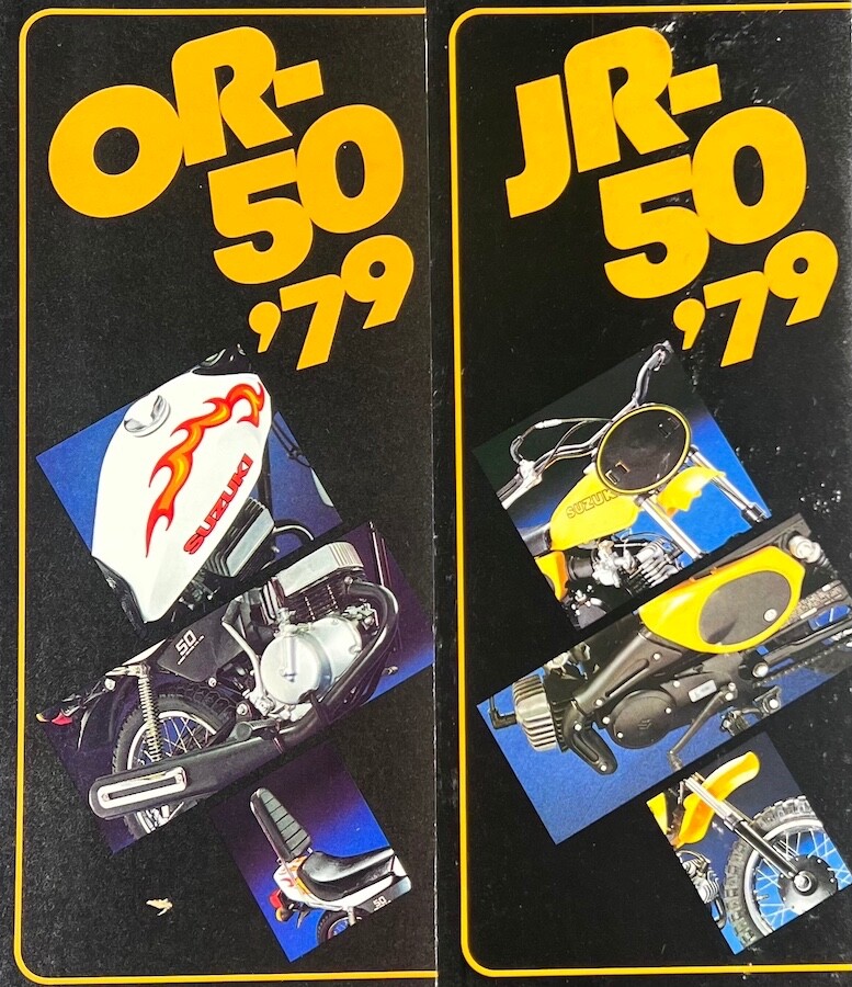 1979 Suzuki JR50 OR50 tri-fold brochure-Vintage OEM JR 50 OR 50 | eBay