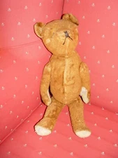 Early 20th Century Antique Fully Jointed Teddy Bear