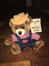 Vintage Teddy Bear Del Monte Brawny Bear Dakin Plush stuffed animal 1980s cute