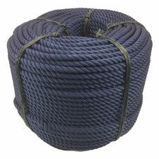 16mm Navy 3 Strand Nylon Rope, Anchor Boat Mooring Yacht - Select Your Length