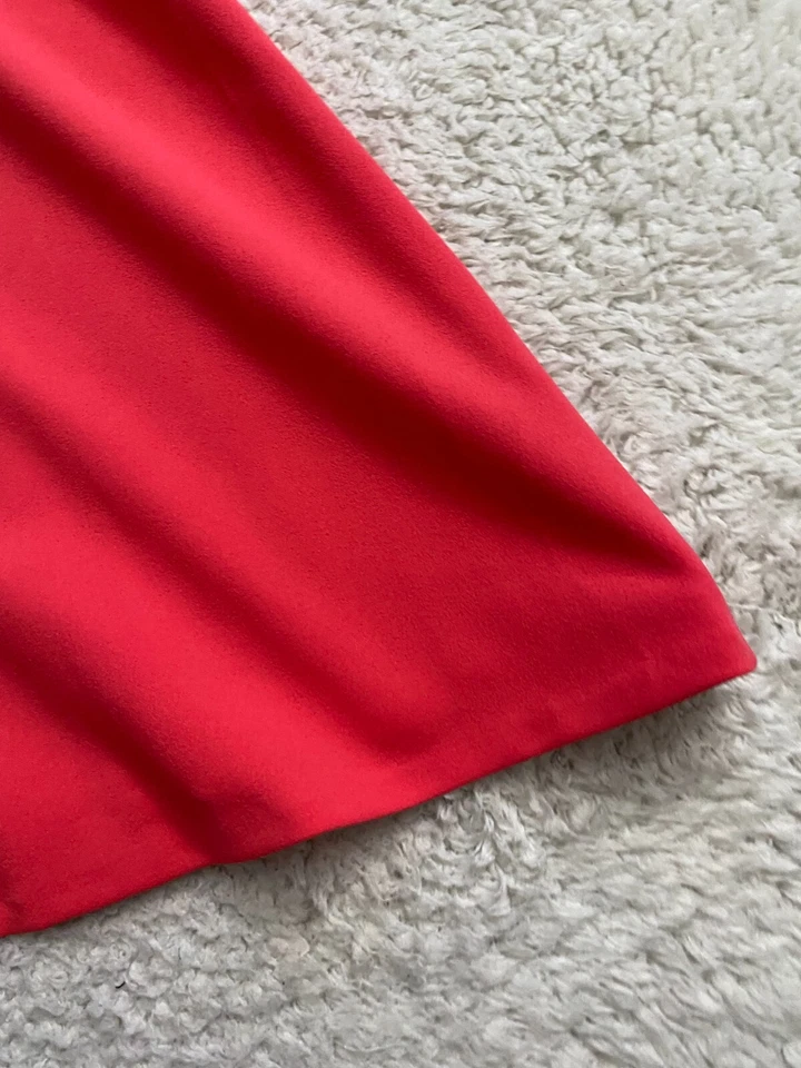 Marc New York Women Sleeveless V-Neck 1/2 Zip Shift Dress Orange Pink Size 6 Foto 2 de 4