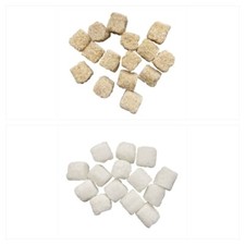 White Brown demerara  Sugar Rough Cut Cubes - 100- 500g