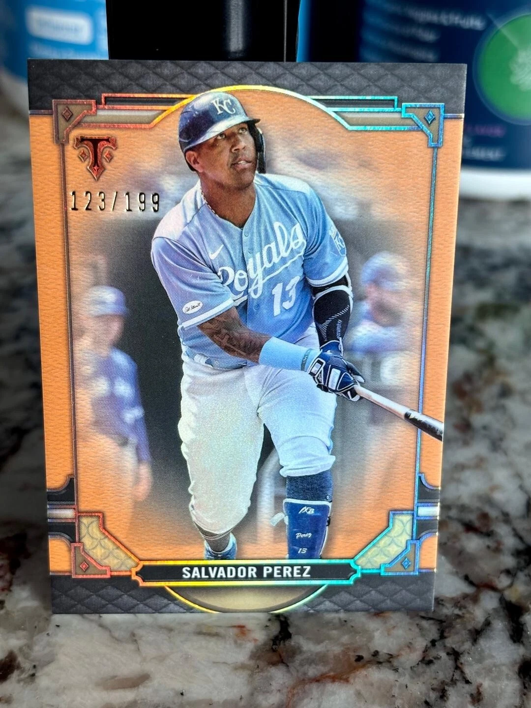 2022 Topps Triple Threads Salvador Perez Amber /199 Kansas City Royals