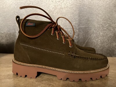 GH BASS - 7.5 MENS SUEDE RANGER MOC BOOT Olive Brown | eBay