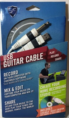 First Act MX901 USB Guitar Cable and Cakewalk Music Software, NEW