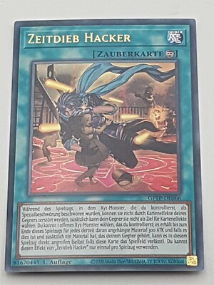 Yu-Gi-Oh Einzelkarte Zeitdieb Hacker Ultra Rare NM Holo