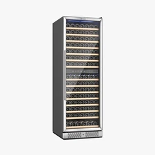 Empava Wine Cooler Refrigerator 70 inch Double Zone Wine Fridge for 160 Bottles