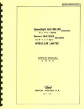 Nikon Speedlite Unit SB-140 Service  Repair Manual Reprint English, Japanese 