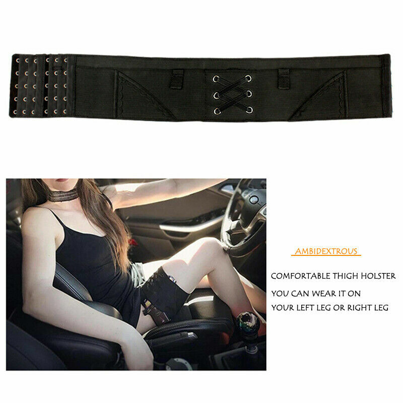 Garter With Small Gun In Holster Adult Black Garter With Small Gun In Holster Adult Black