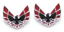 New Bird Front Fender Emblems Set Pair Trim / For 1970-1973 FIREBIRD USA-MADE