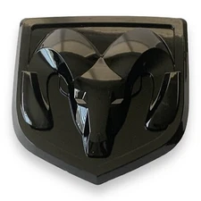 Rear Tailgate Emblem Ram Head Medallion Logo for Dodge RAM 1500 2011-2019 BLACK