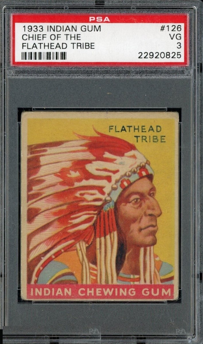 1933 Goudey Indian Gum #126 Series 288 Low Skip Chief of Flathead