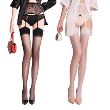 Oily Floral Mesh Panel One-piece Mock Suspender Pantyhose Tights Sheer Stockings