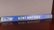 MLB Colorado Rockies Kent Matthes  Game Used Locker Room Name Plate OPENING DAY!