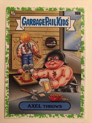 Garbage Pail Kids Topps 2020 Sticker 35th Anniversary Green Axel Throws 16b
