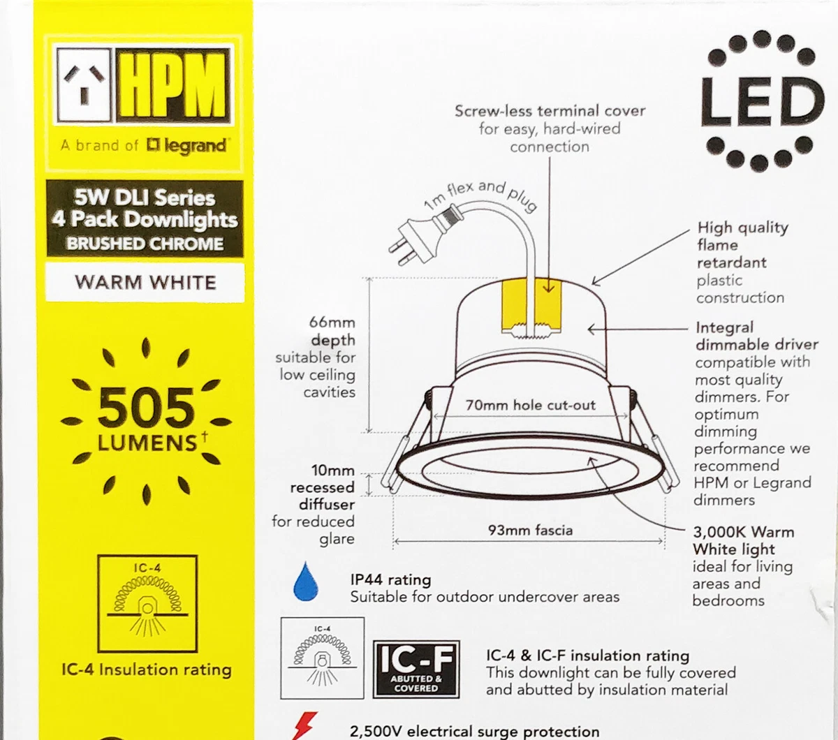 Hpm downlights clearance