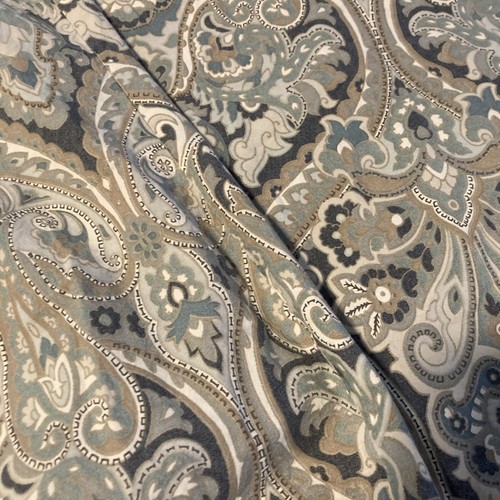 Pottery Barn Mackenna Paisley Organic Percale Duvet Cover Full/queen - Picture 7 of 8