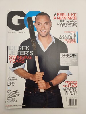 DEREK JETER GQ Magazine April 2011 Bruno Mark, Charlie Sheen, Danny ...