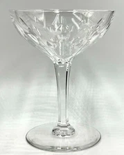 VAL ST LAMBERT CRYSTAL TALL SHERBET CHAMPAGNE GLASS; NESTOR HAMLET