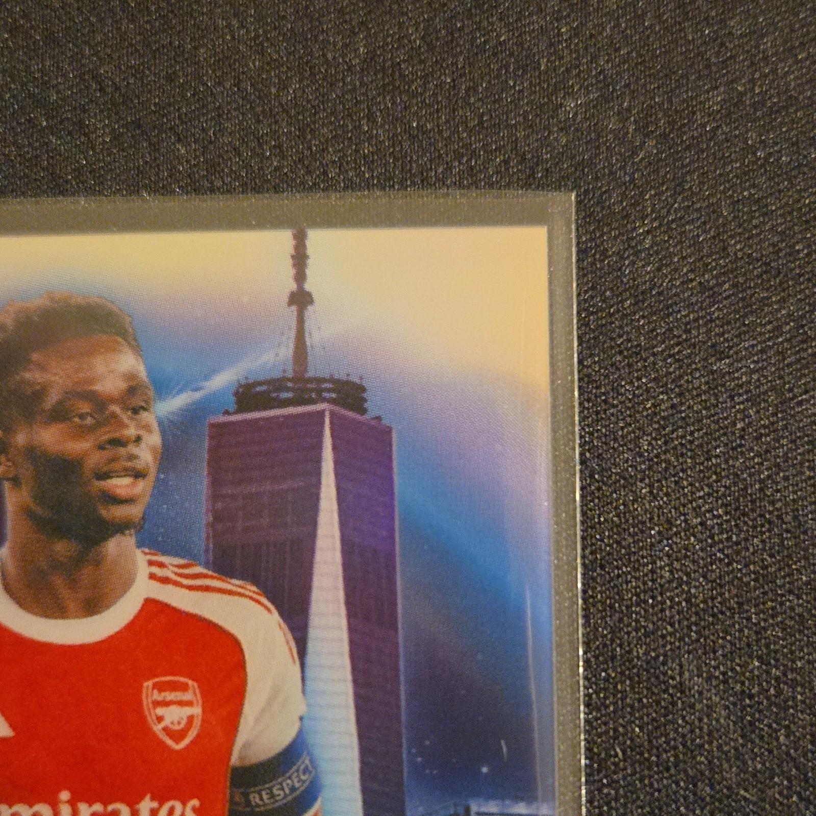 Topps Chrome UEFA Champions League 2026 Bukayo Saka Arsenal SFS-3 Insert view 5