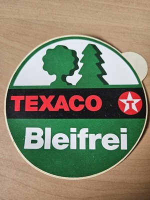 Alter Aufkleber | Sticker TEXACO - Bleifrei