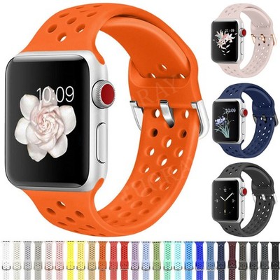   Silikon Loop Ersatz Armband für iWatch Apple 38-49 Serie 11 10 9 8-1 SE Ultra