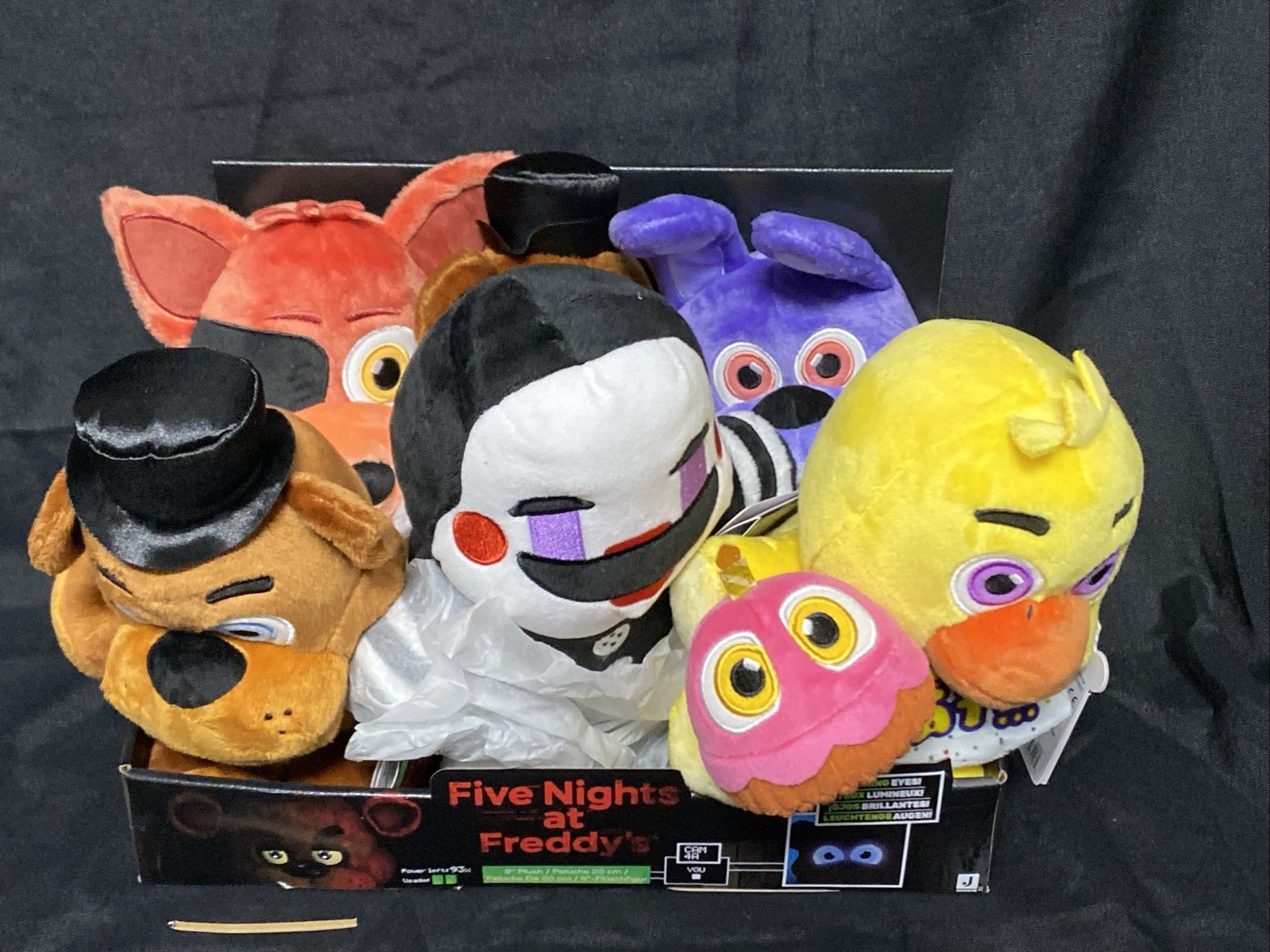 B6 Set of 6 Five Nights at Freddy&rsquo;s Jazwares 8&rdquo; Plush Gl