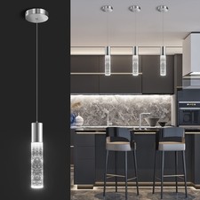 OKELI Modern Pendant Light, LED Bubble Crystal Kitchen Island Lights Fixtures...