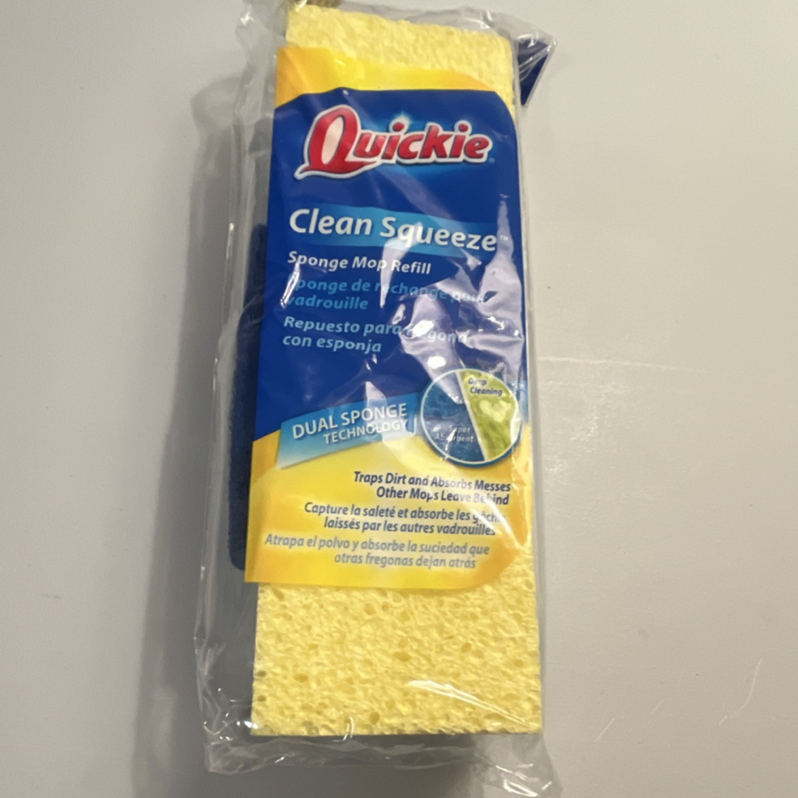Quickie Automatic Sponge Mop Refill Type S - Blue (0442) Fit