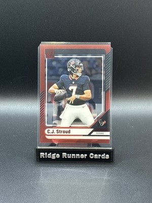 2024 Donruss Clearly CJ STROUD Red #/99 #23 TEXANS