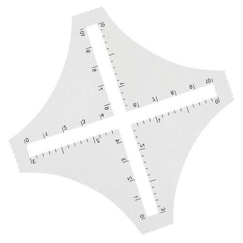 Density Ruler Calculator Knitting Tools Gauge Rulers Transparent | eBay