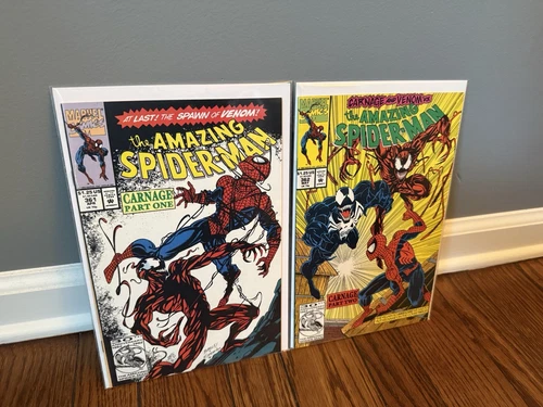 The Amazing Spider-Man #361 & 362 NM (Marvel Comics April 1992) White Pages