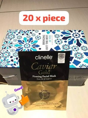 20's Clinelle Caviar Gold Firming Facial Mask Triple Gold Lifting Firming