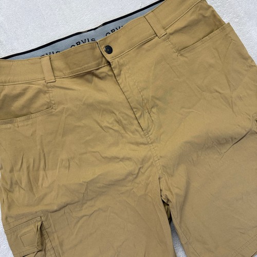 Orvis Shorts Mens 40 Tan Tech Short Performance Cargo Stretch Outdoor Hiking