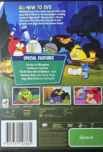 DVD: Angry Birds Toons (3rd Season, Volume 2) - Finish/Canadian Kids Animation - Picture 2 of 2