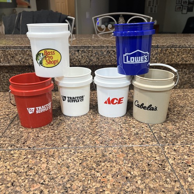 #ad Mini Bucket Lot Lowe’s Bass Pro Shops Tractor Supply Ace Cabella’s $39.00