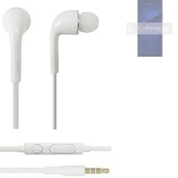 Headphones for ZTE Axon 41 Ultra 5G Extreme Edition headset in ear plug white