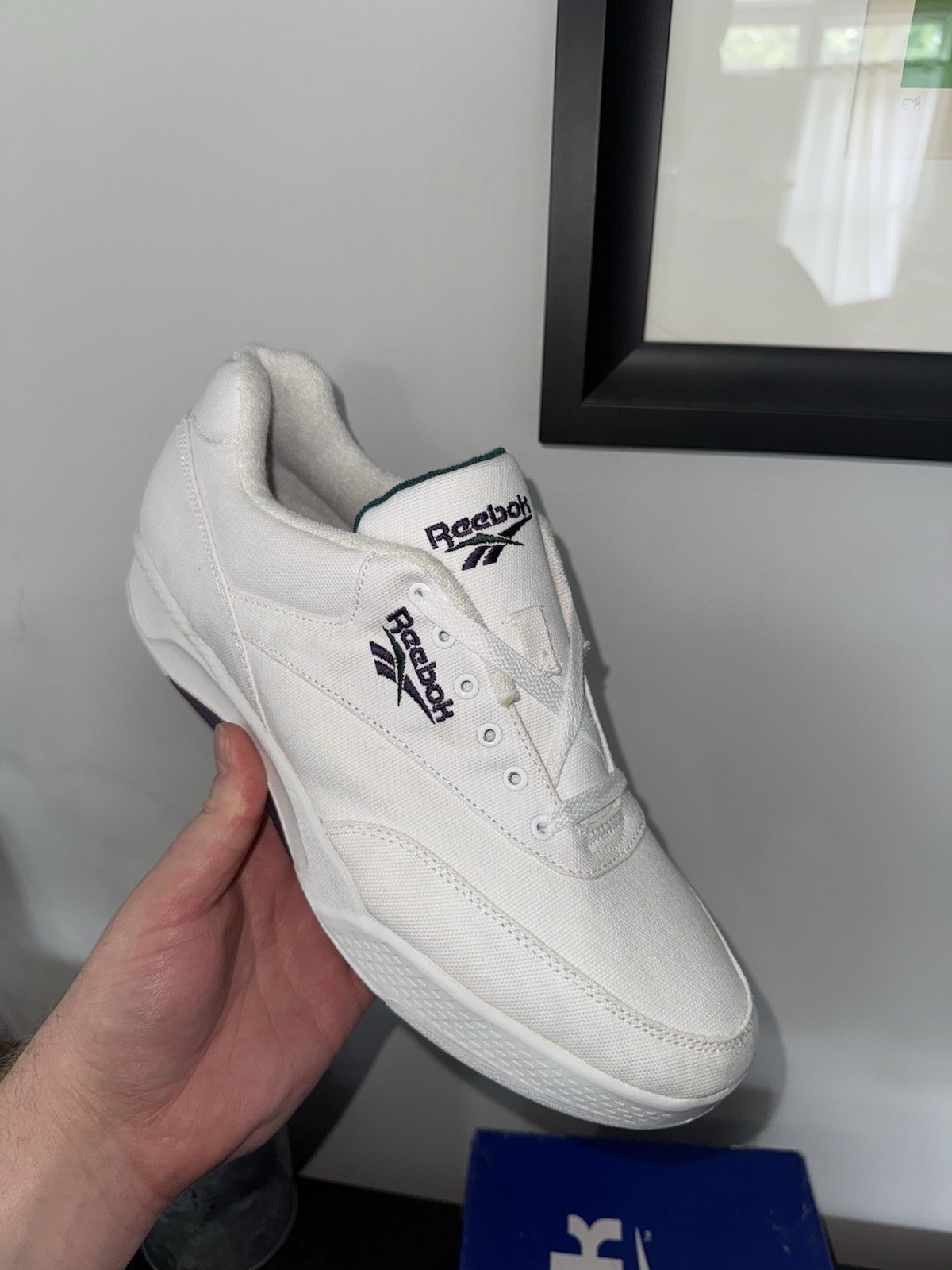 Size 11.5 - Reebok Tennis Trans Court Canvas Vintage 90s thumbnail 7